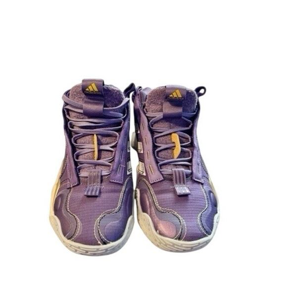 Adidas purple Exhibit B Candace Parker Mid Basketball Shoes GZ2377 Women's 7.5 - Picture 3 of 5